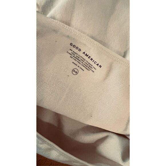 Good American Seamless Skinny Strap BodySuit Bone001 SZ 5/6 NEW - Picture 8 of 9